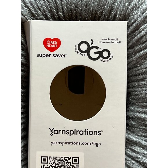 Red Heart OGo Super Saver Yarn Tangle-Free Quick-Start Format 2-Pack - Picture 4 of 10